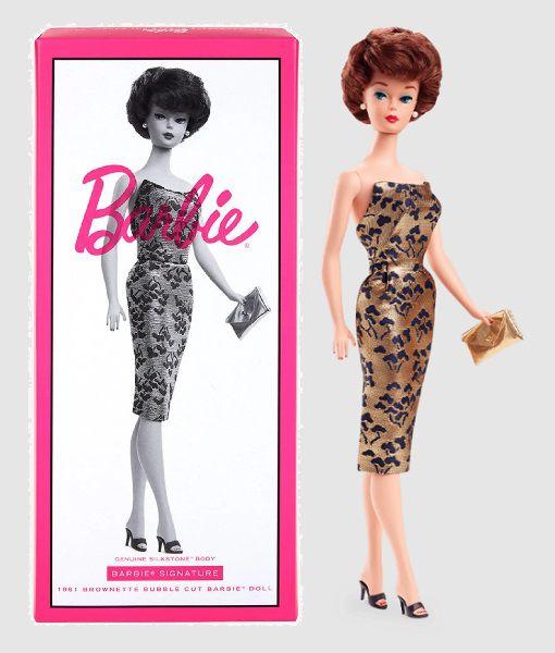 Boneca Barbie Signature Silkstone Brownette Bubble Cut 1961 - 60